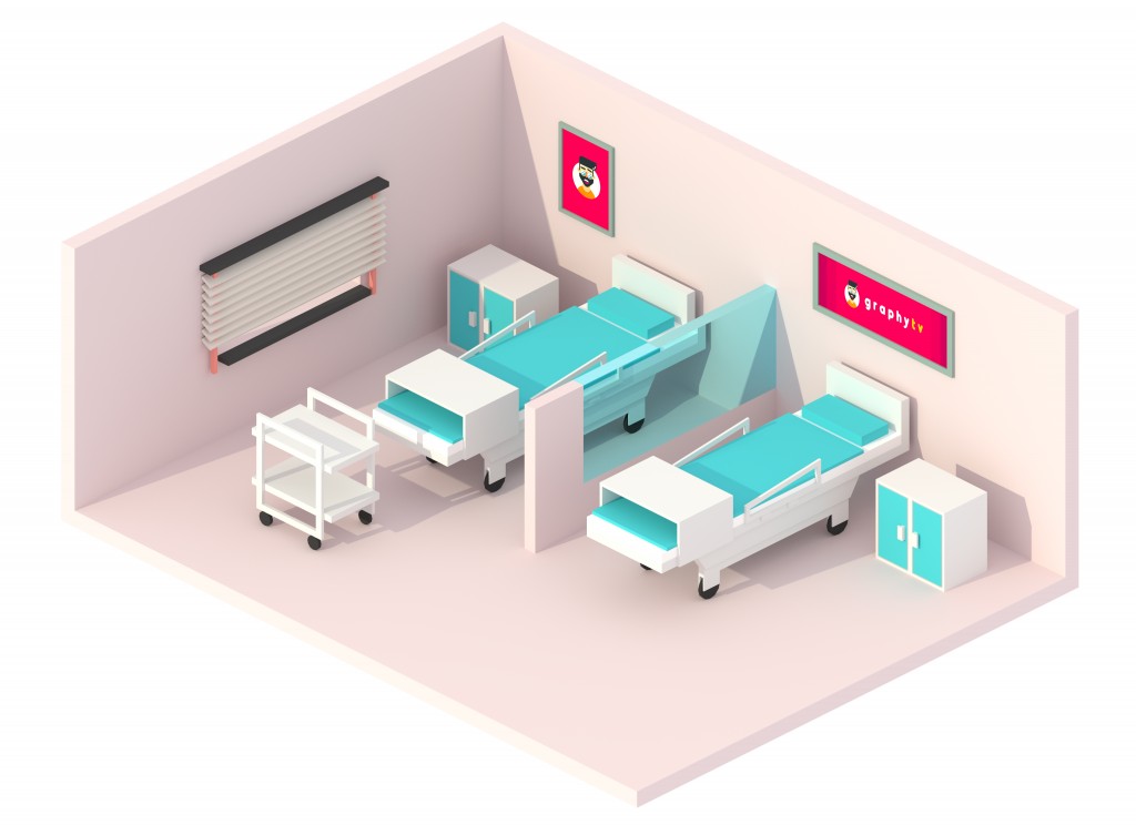 Isometric Hospital Room - graphyTV preview image 1